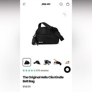 Black Kindle Belt Bag